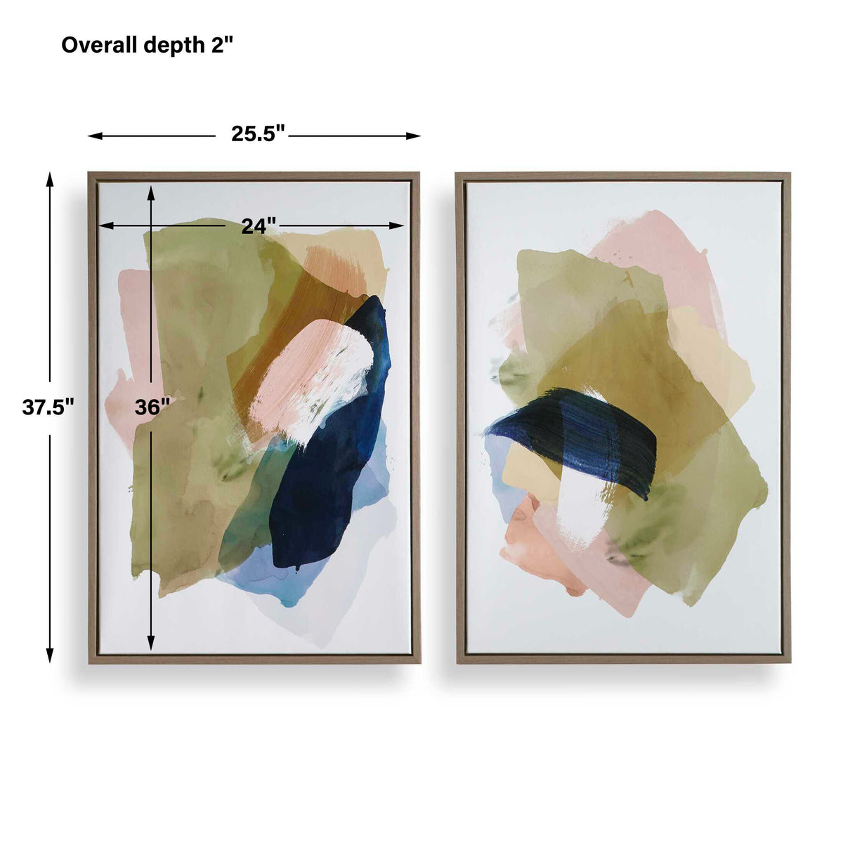 Abstract Afternoon Framed Canvases Set/2