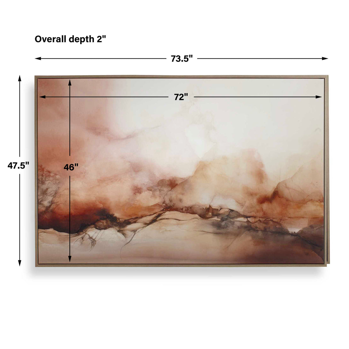 Rise Framed Modern Canvas