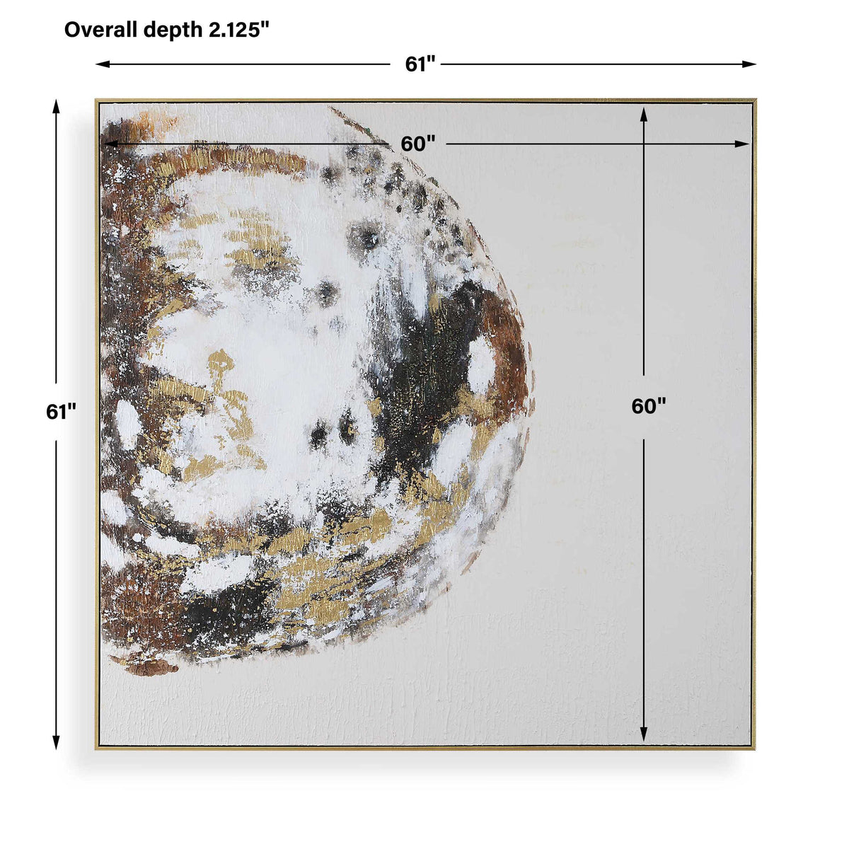 Moon Landing Hand Painted Abstract Art