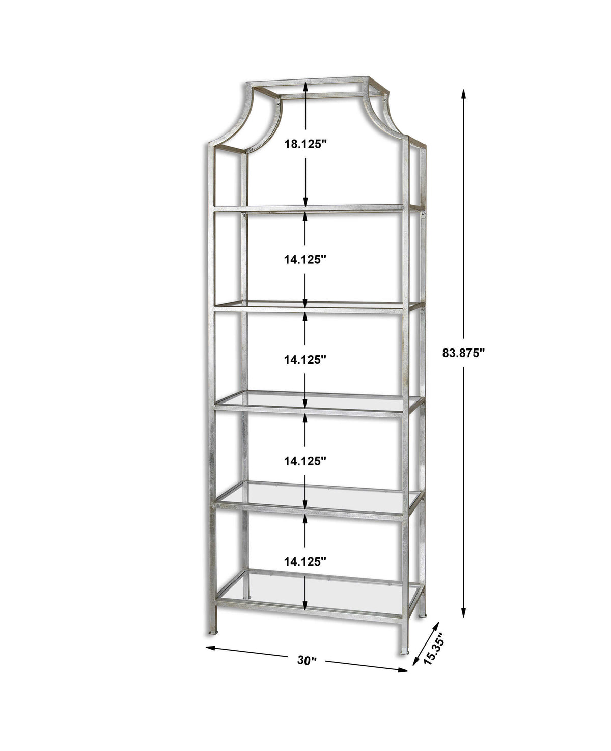 Aurelie Silver Etagere