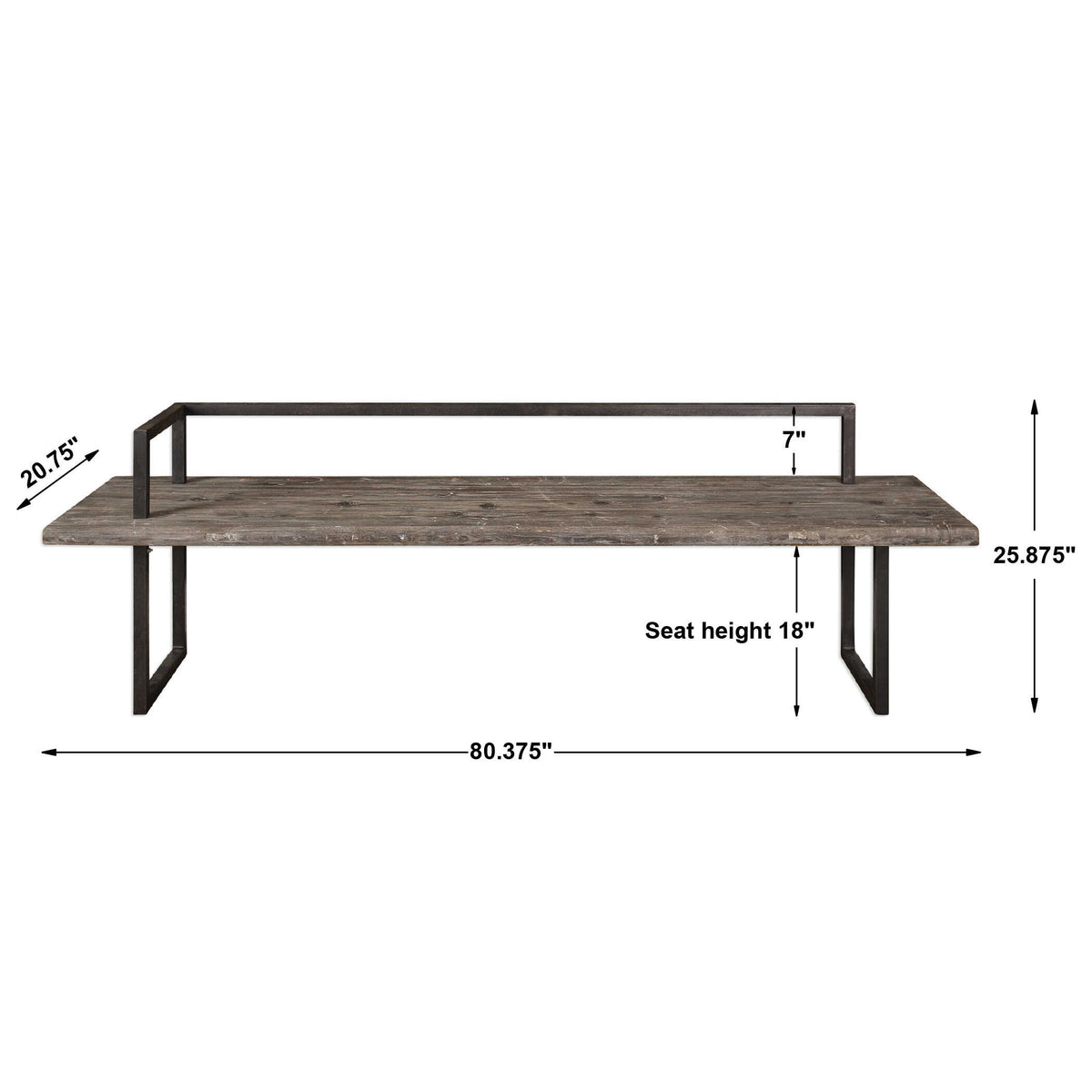 Herbert Reclaimed Wood Bench