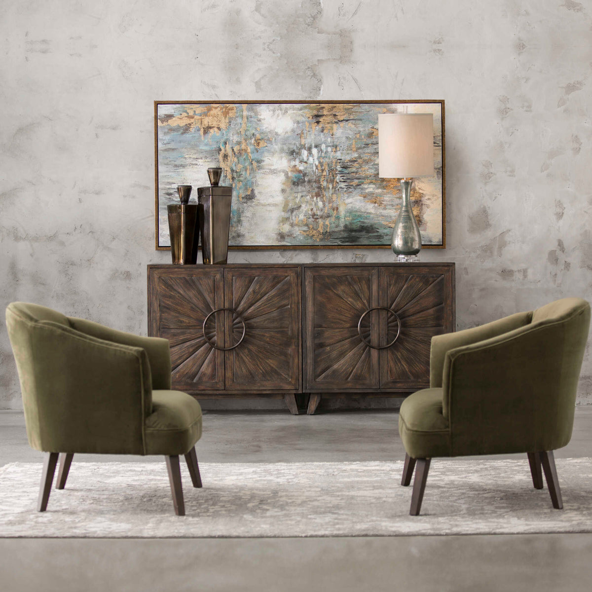 Conroy Olive Accent Chair