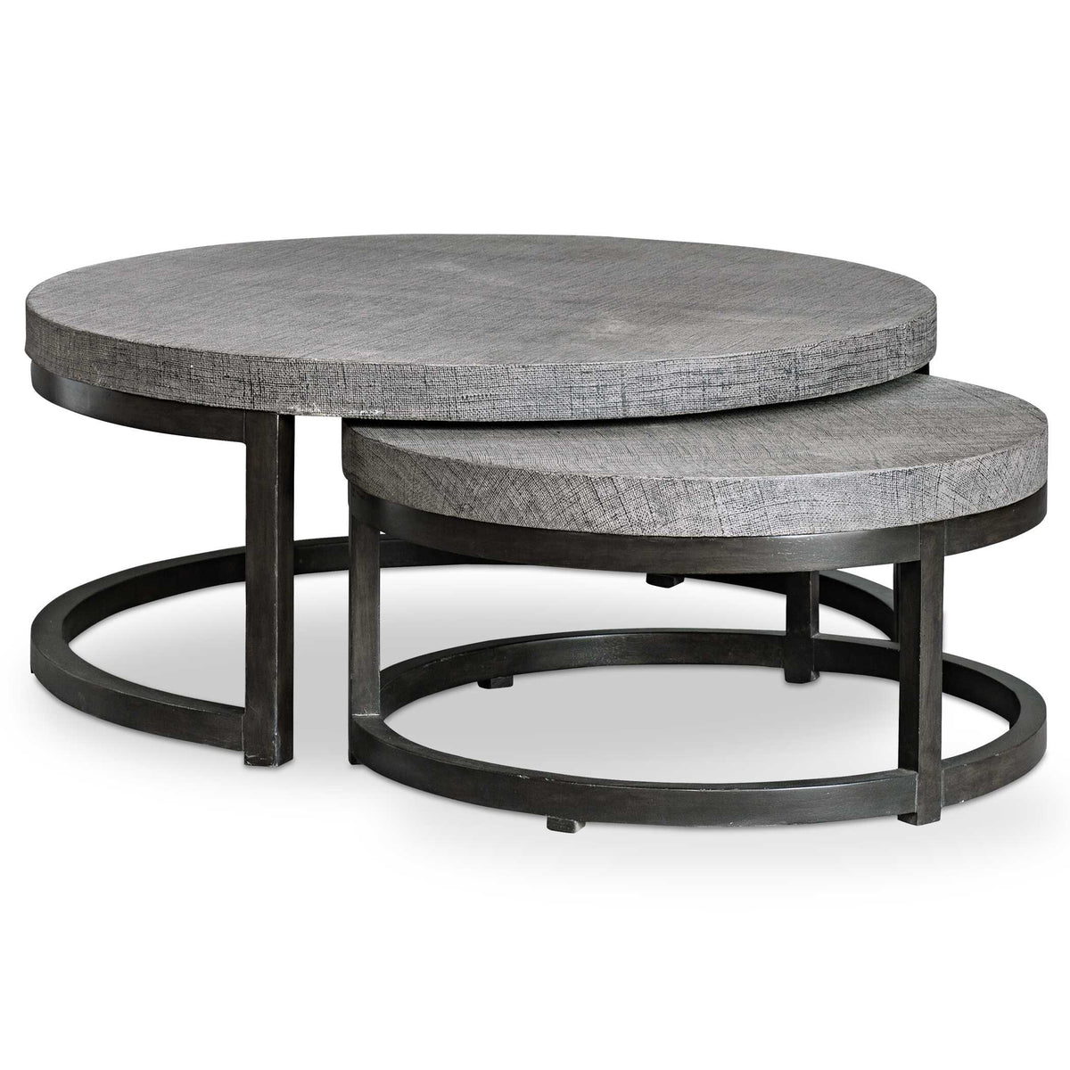 Aiyara Gray Nesting Tables Set/2