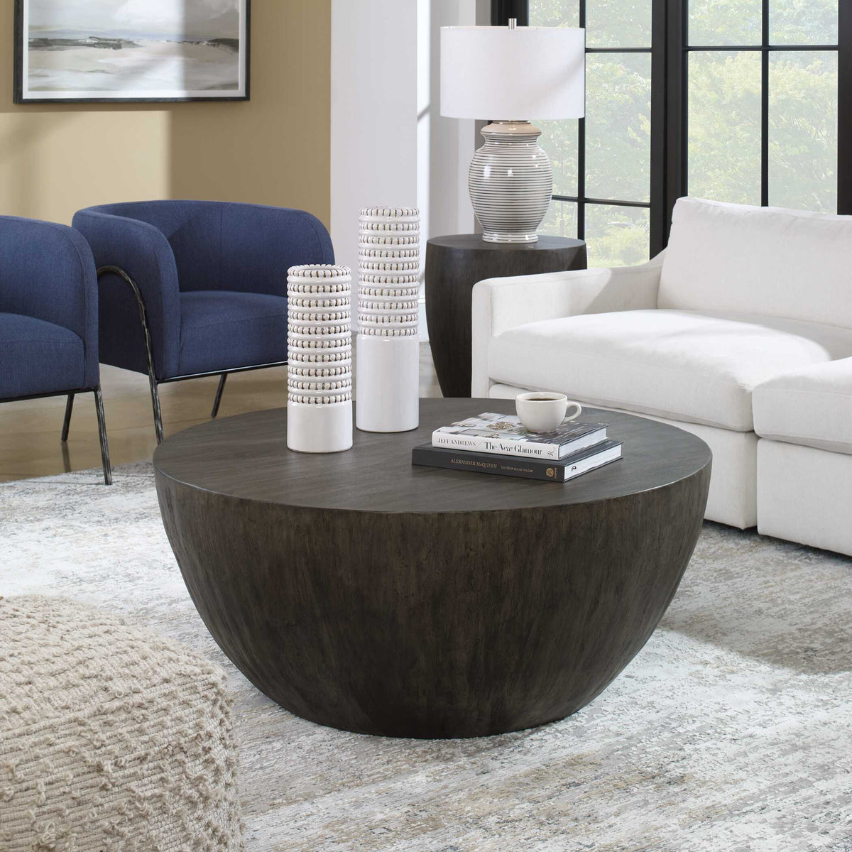 Lark Round Wood Coffee Table