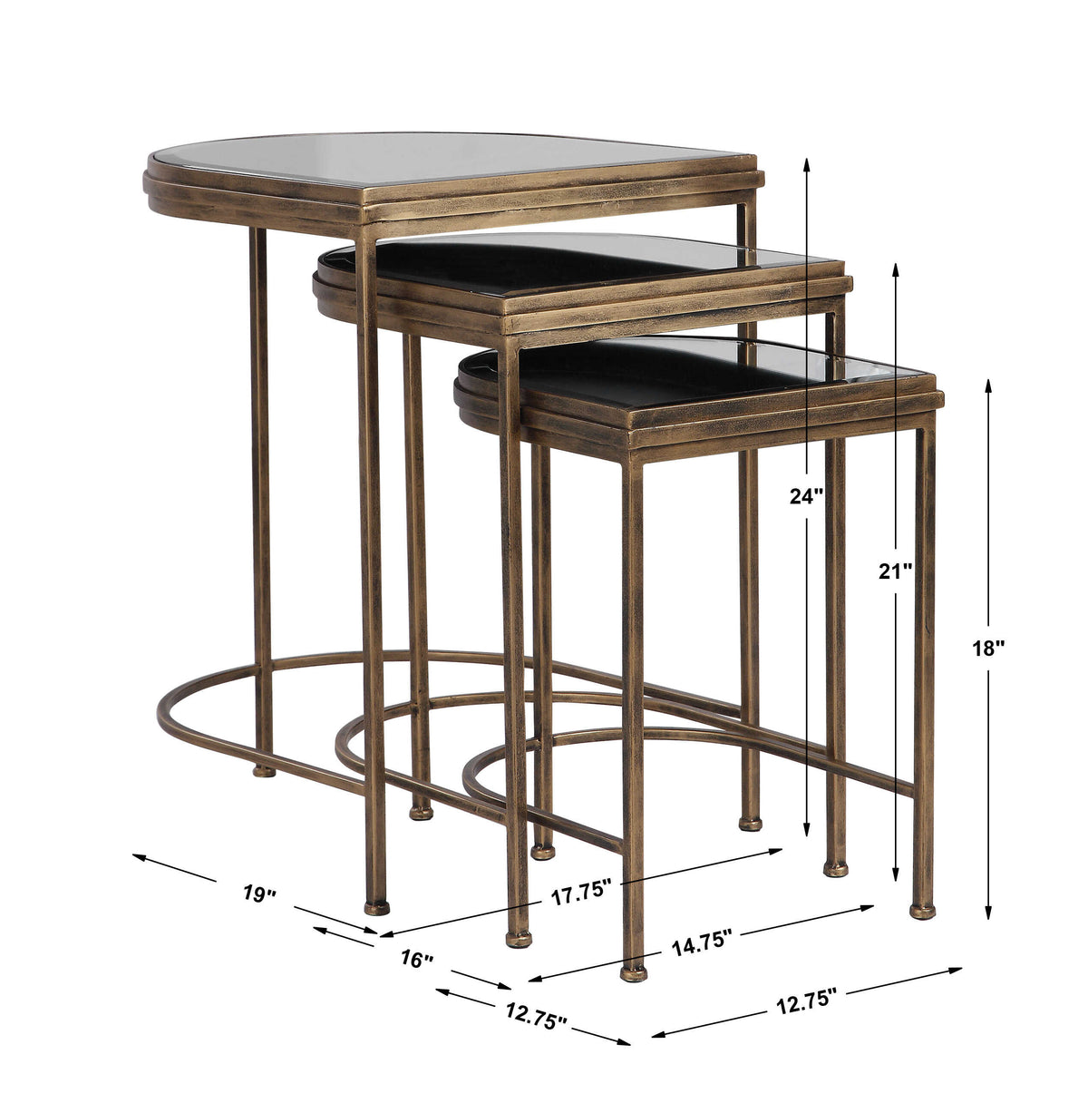 India Nesting Tables Set/3