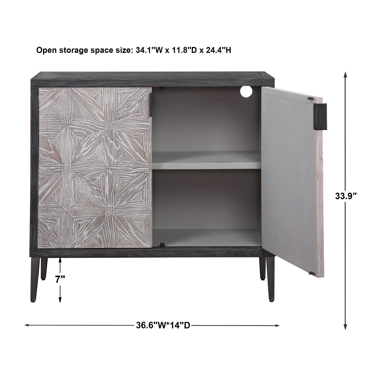 Laurentia 2 Door Accent Cabinet