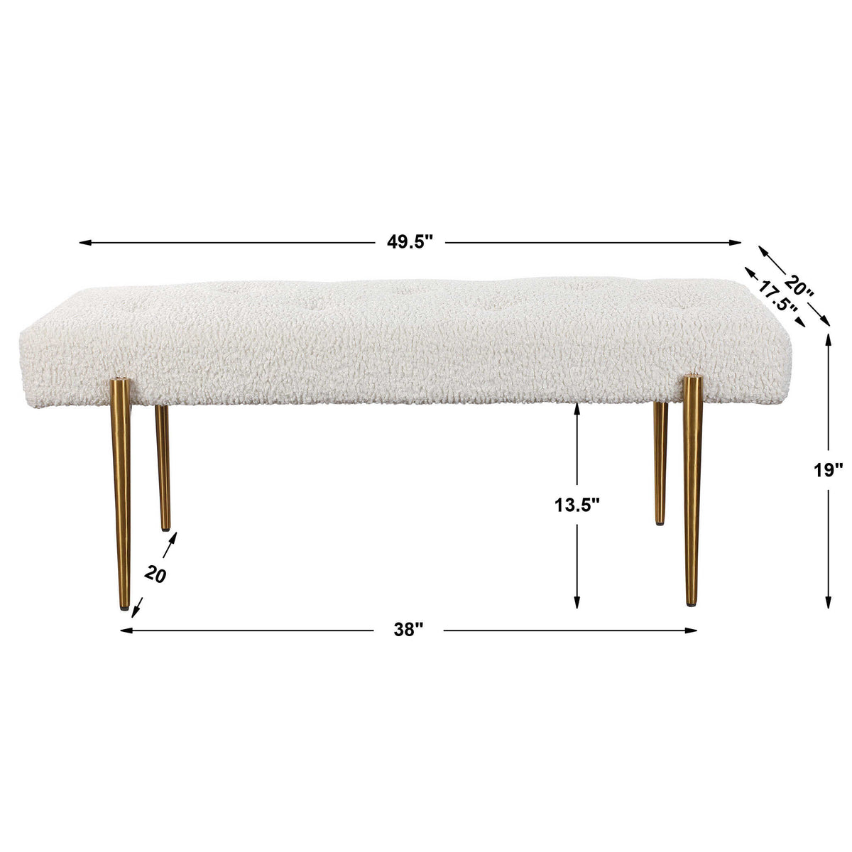 Olivier White Bench