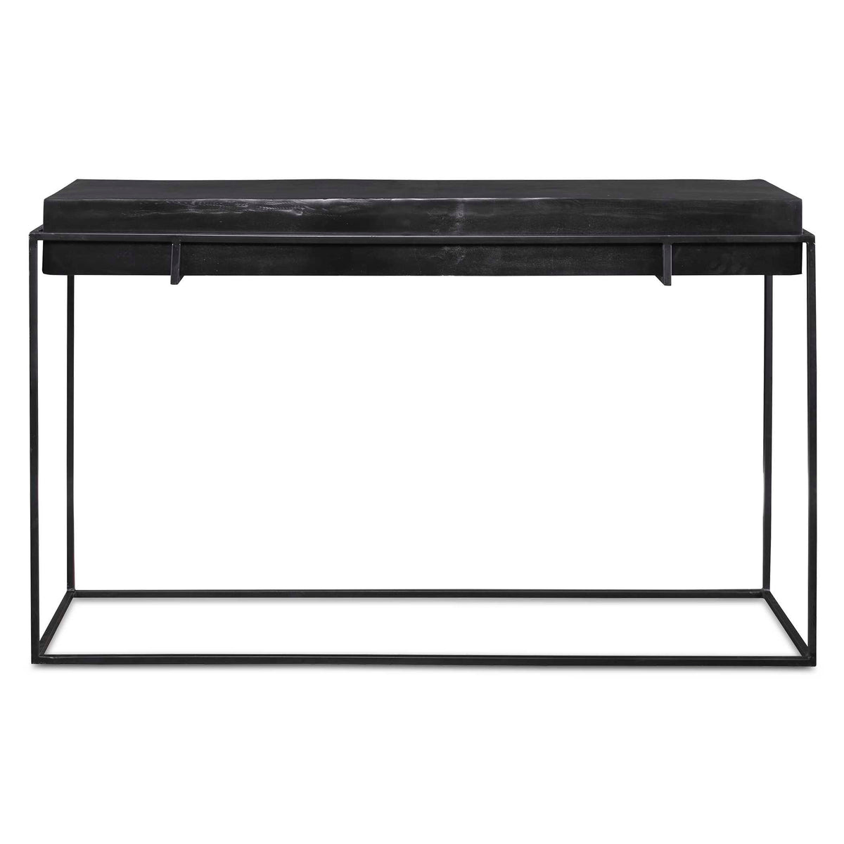 Telone Modern Black Console Table