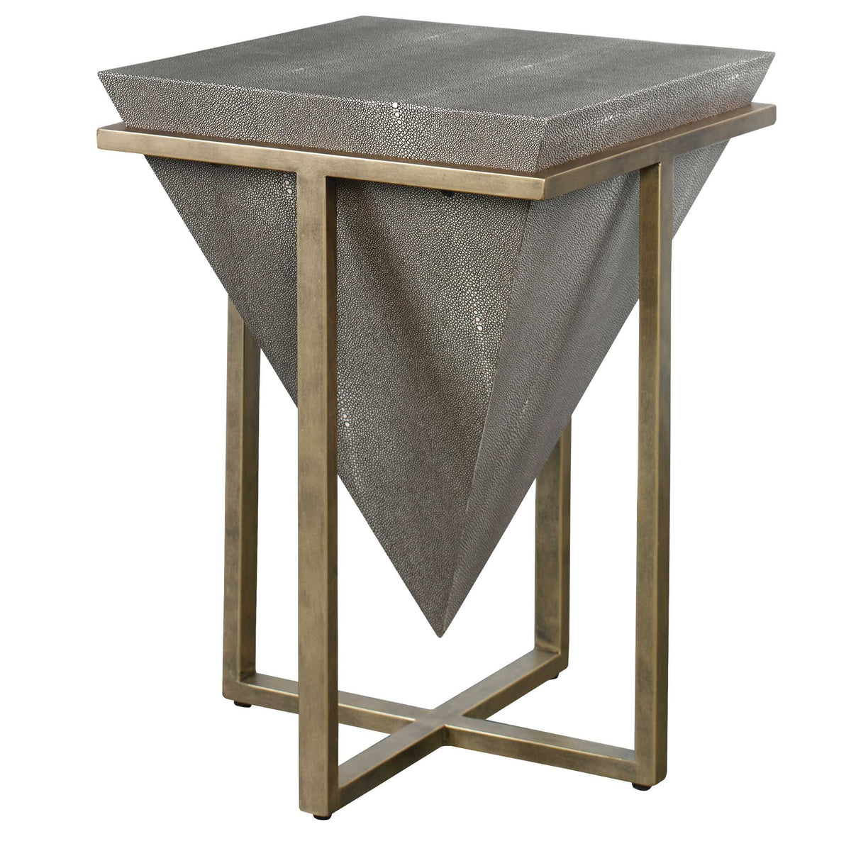 Bertrand Shagreen Accent Table