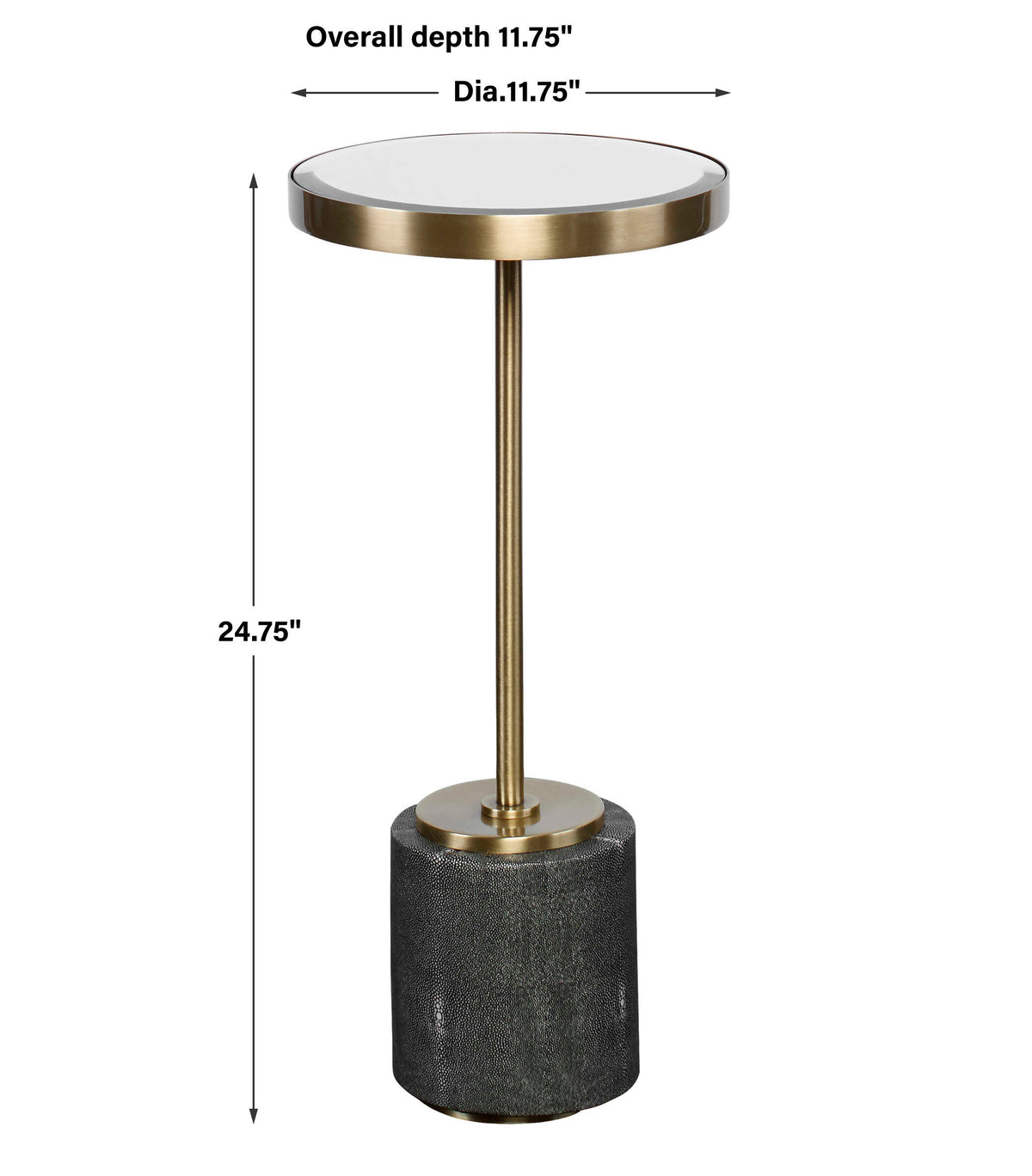 Laurier Mirrored Accent Table