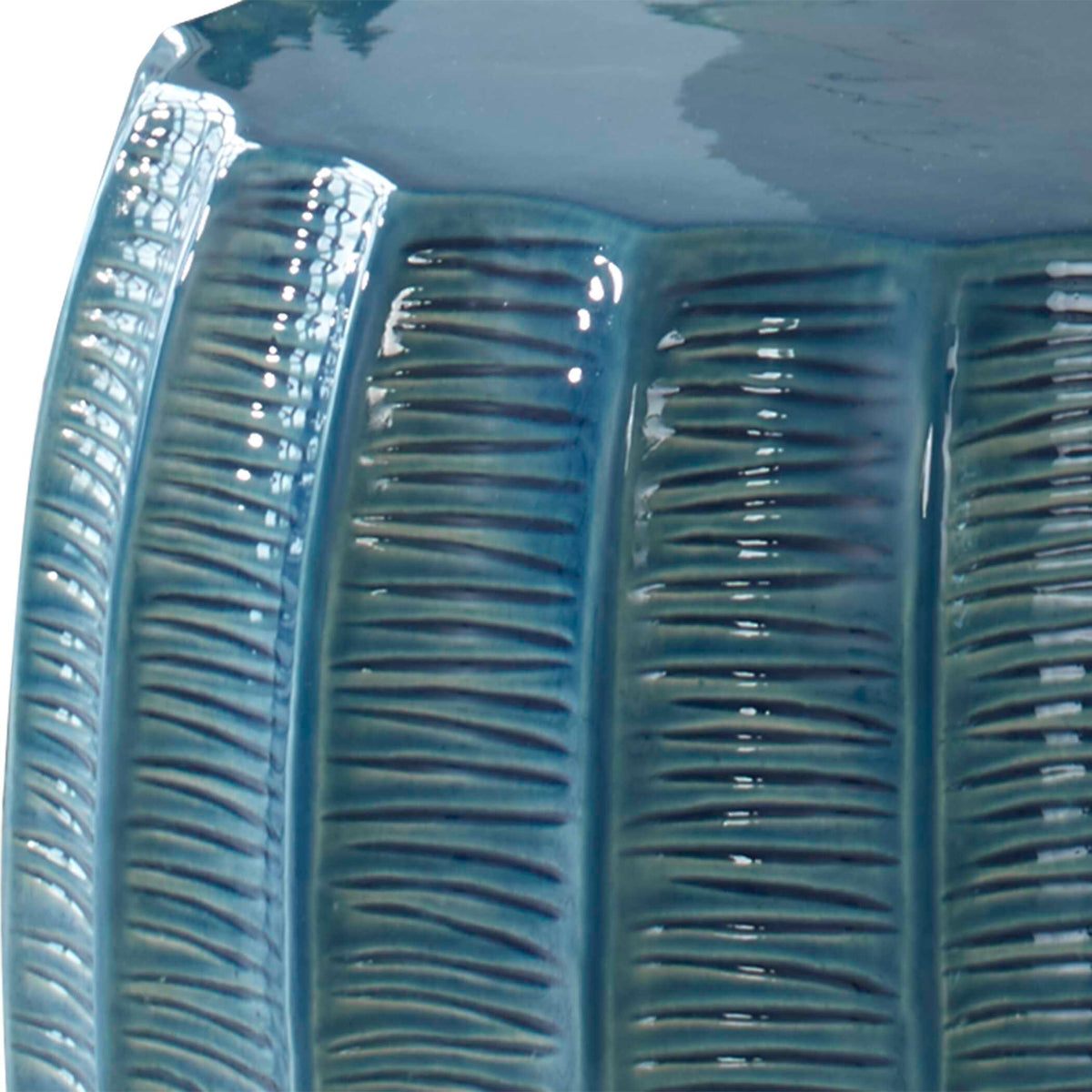 Harbor Aqua Blue Garden Stool