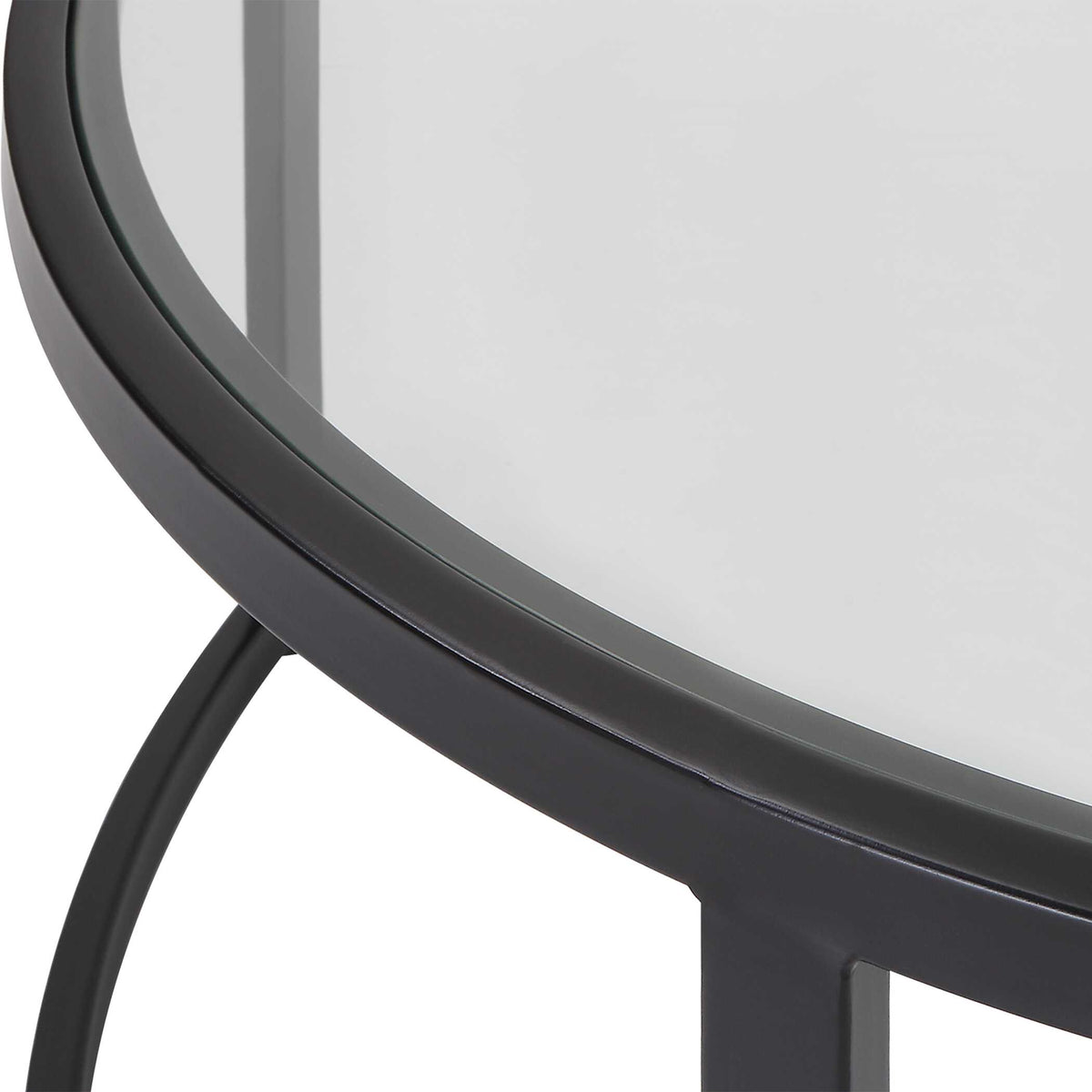 Rhea Black Nesting Coffee Tables Set/2