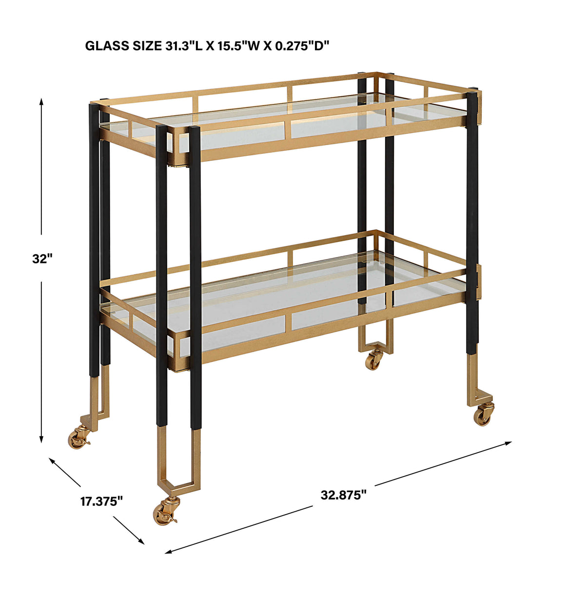 Kentmore Modern Bar Cart