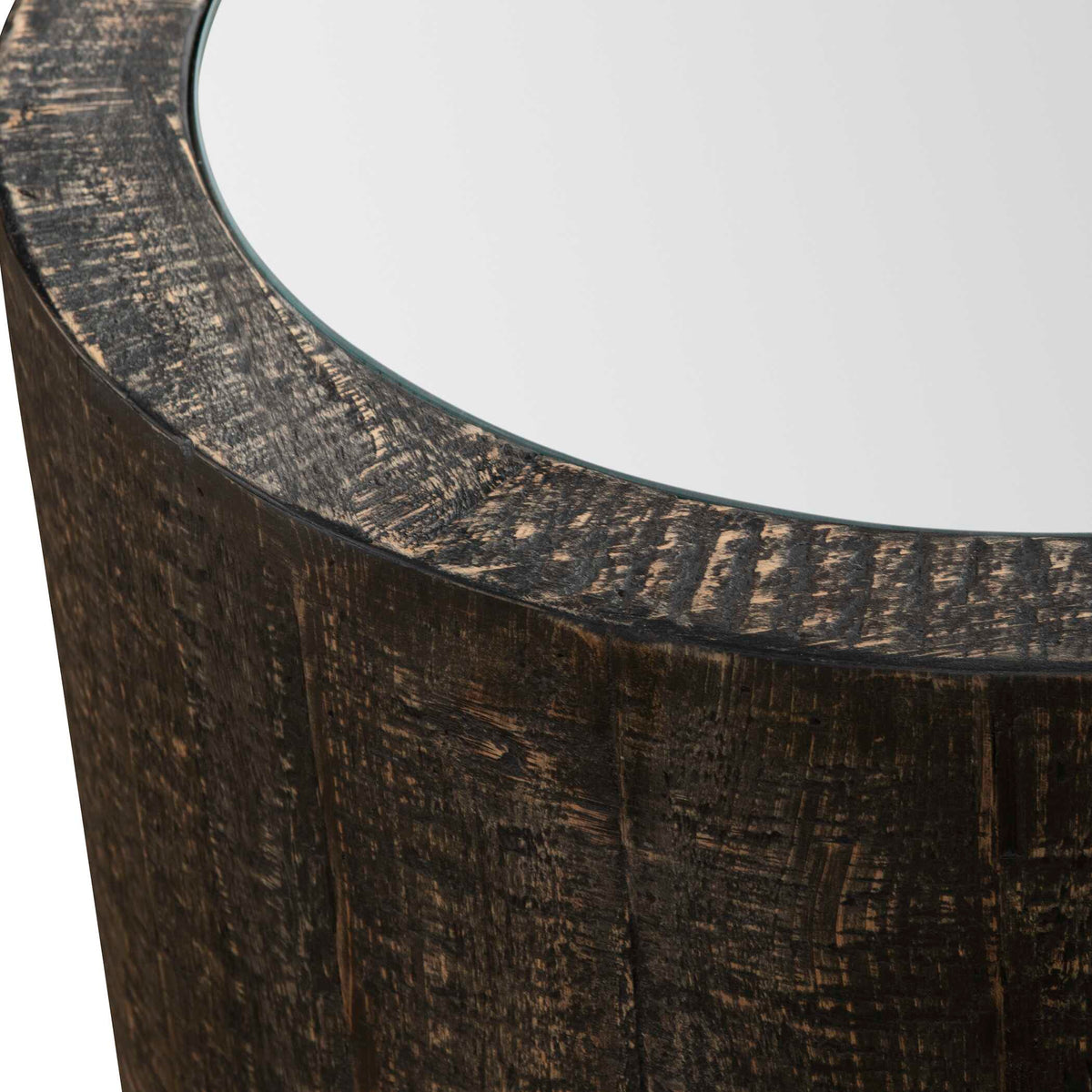 Sequoia Mirrored Drum Table