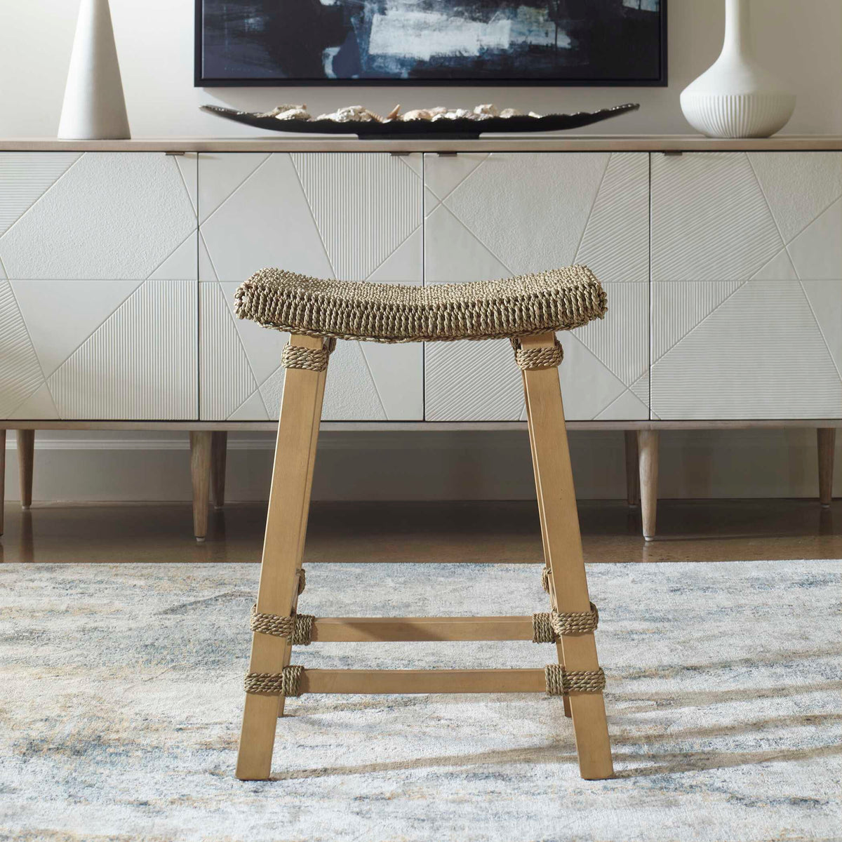 Everglade Sea Grass Counter Stool