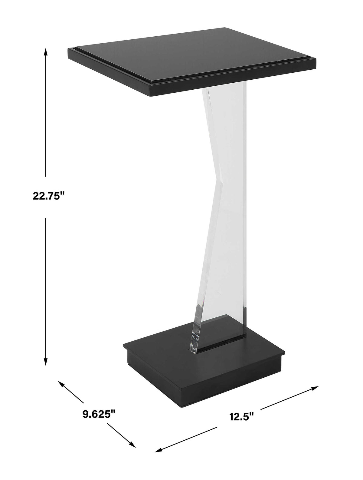 Angle Contemporary Accent Table