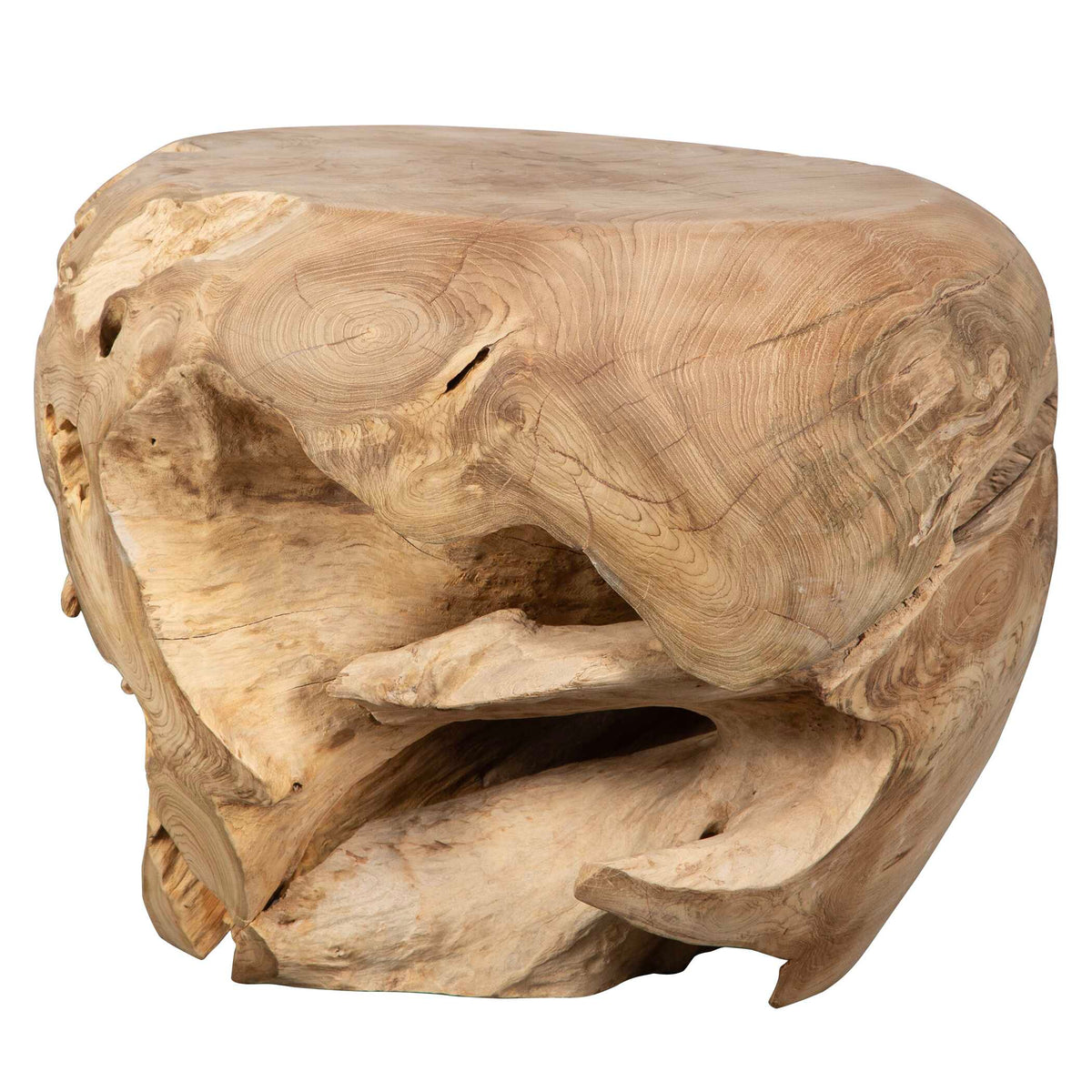 Sola Handcrafted Teak Side Table