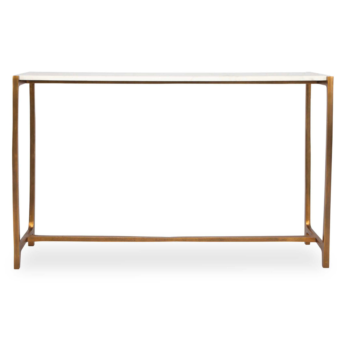 Affinity White Marble Console Table