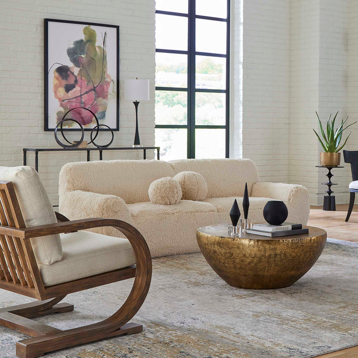 Abide Rounded Sheepskin Sofa
