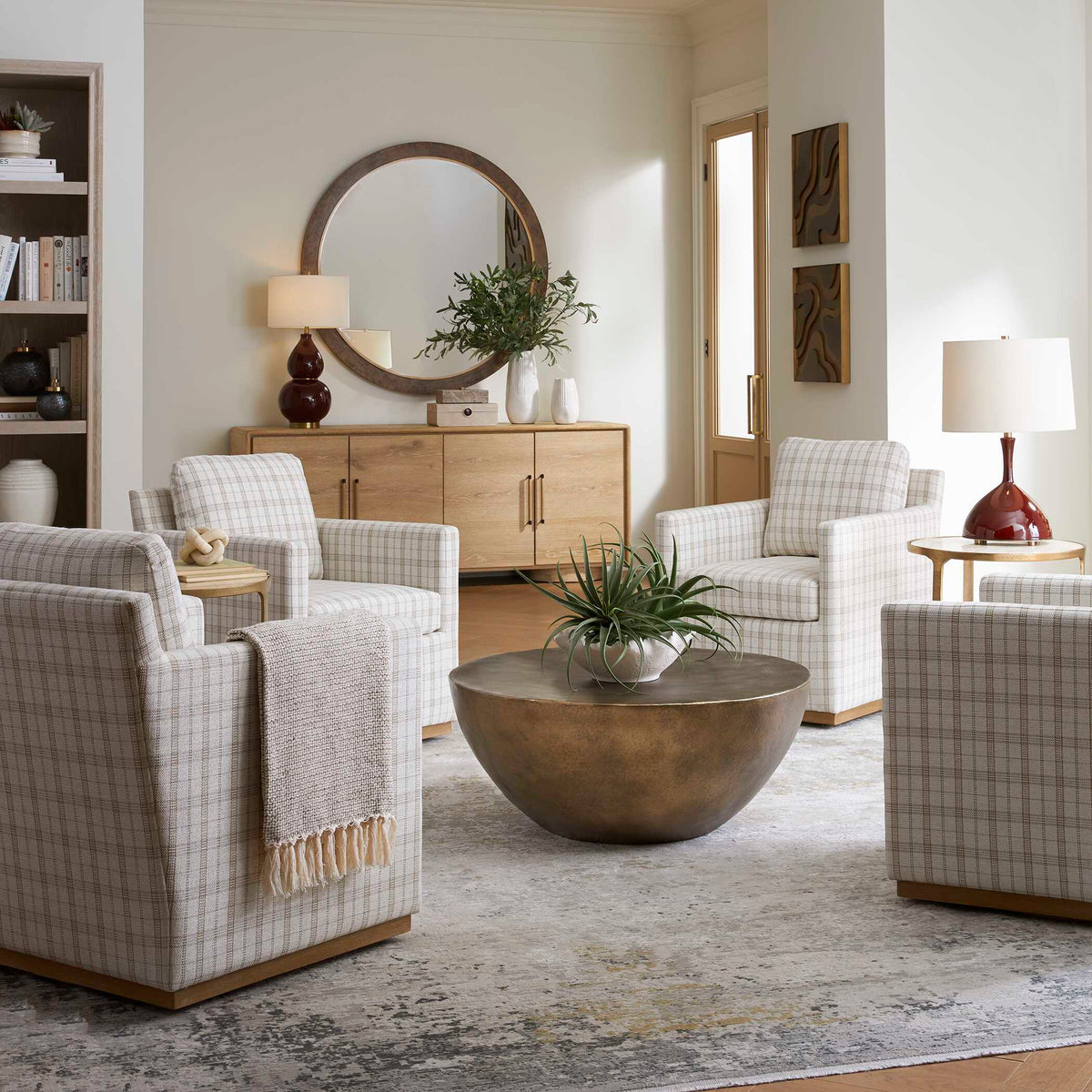 Gilded Dome Gold Coffee Table