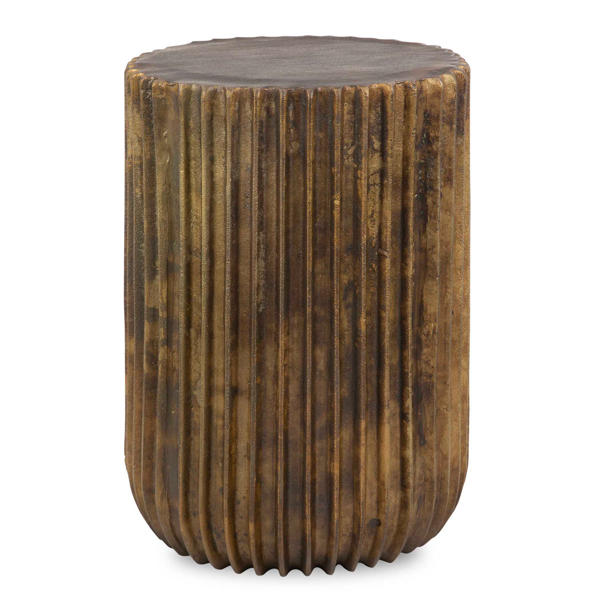 Peaks And Valleys Gold Accent Table