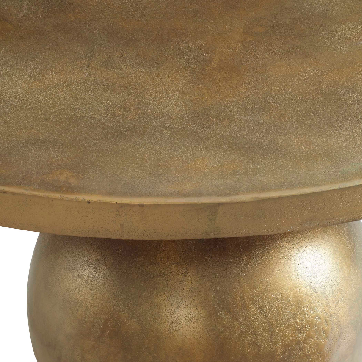 Triplet Antique Brass Coffee Table