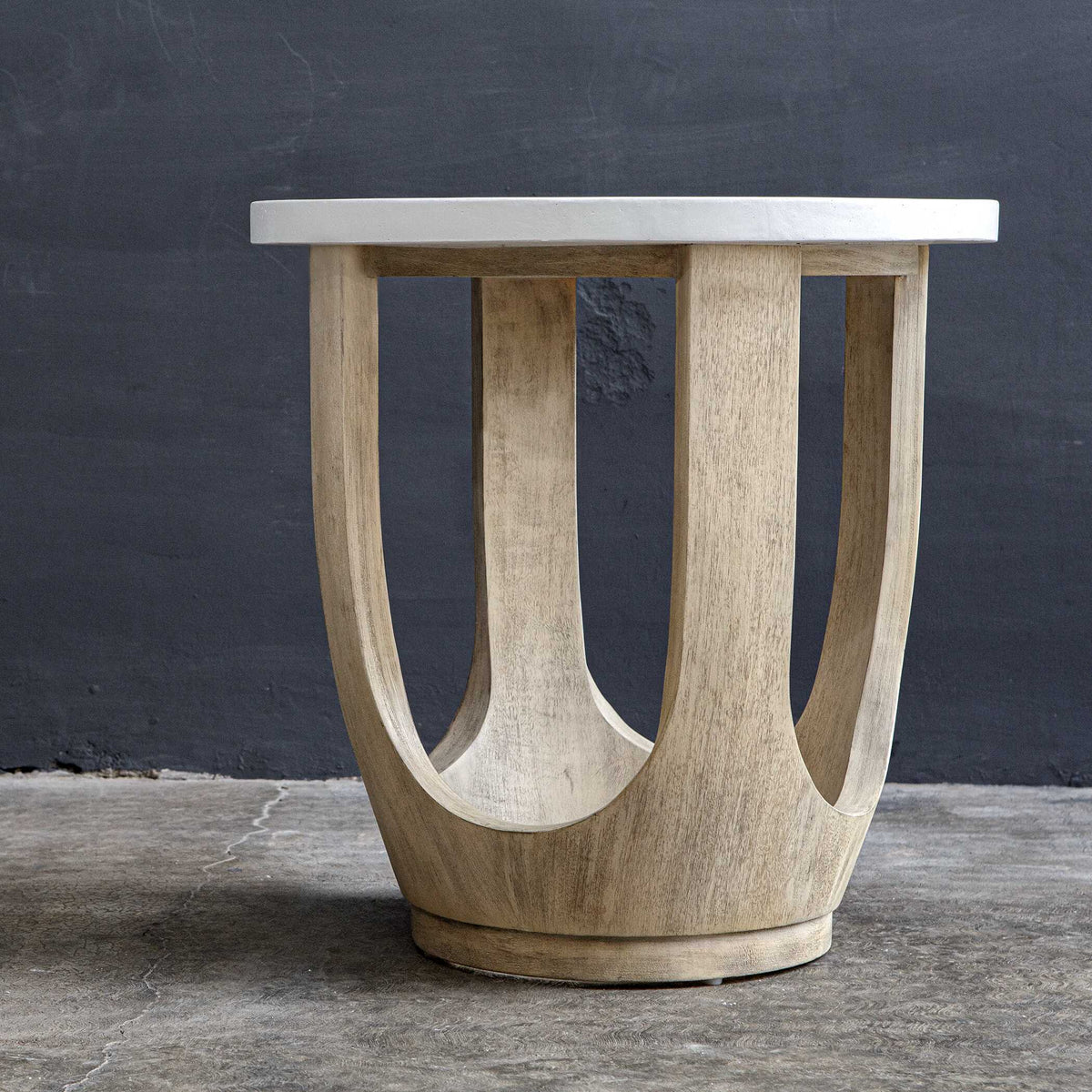 Tatli Stone Top Side Table