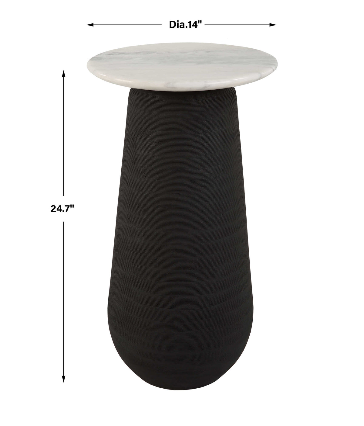 Total Eclipse Marble Accent Table