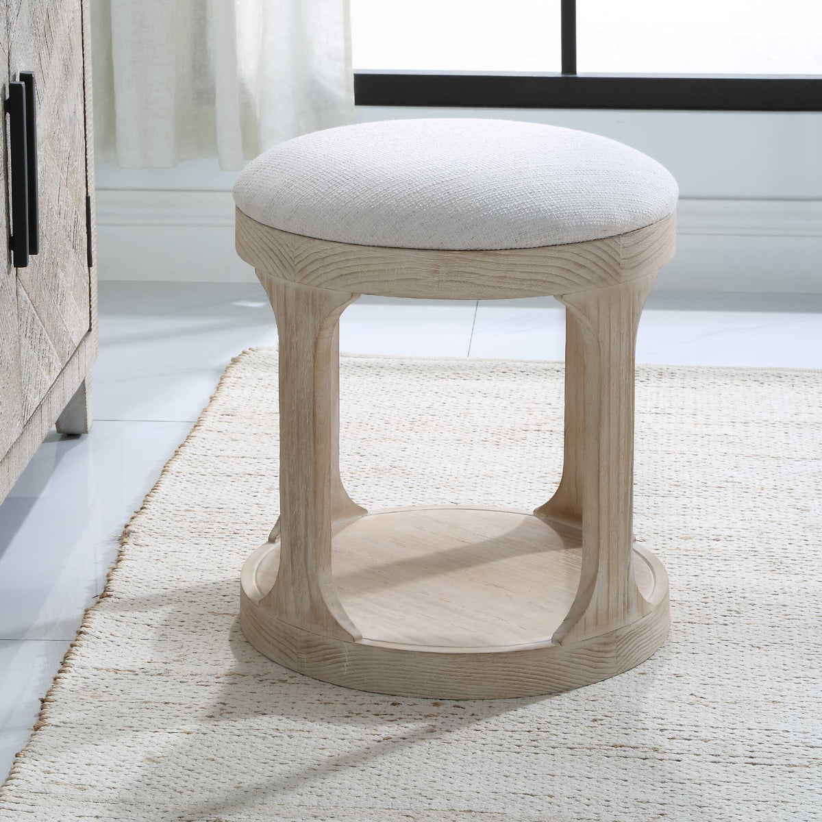 Dennen Oak Ottoman