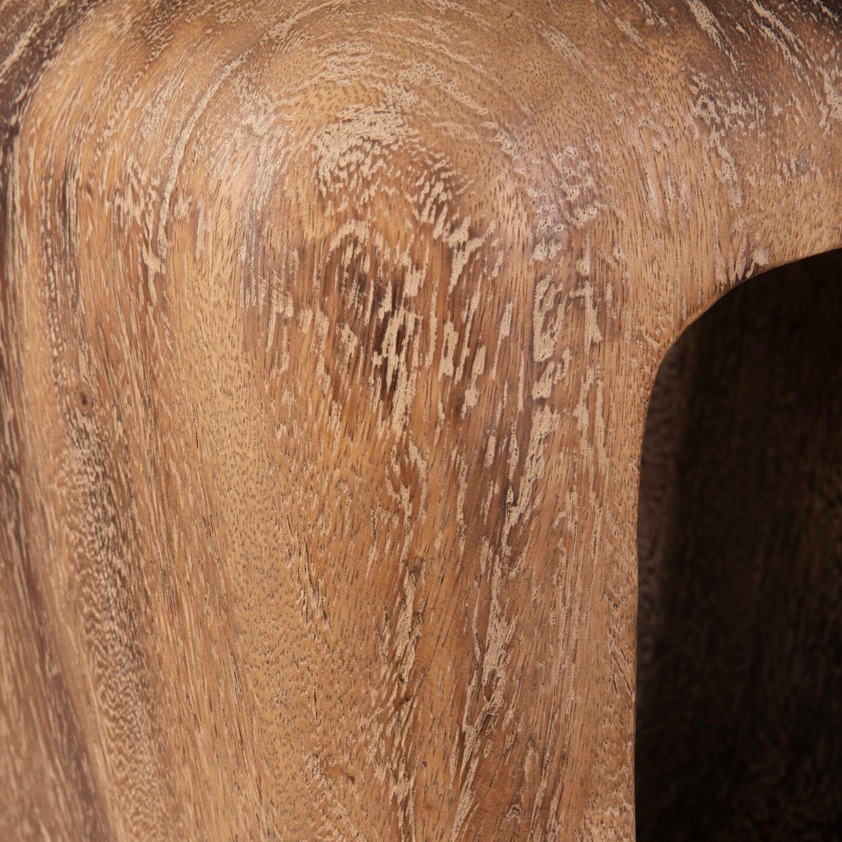Loophole Bleached Wash Accent Stool