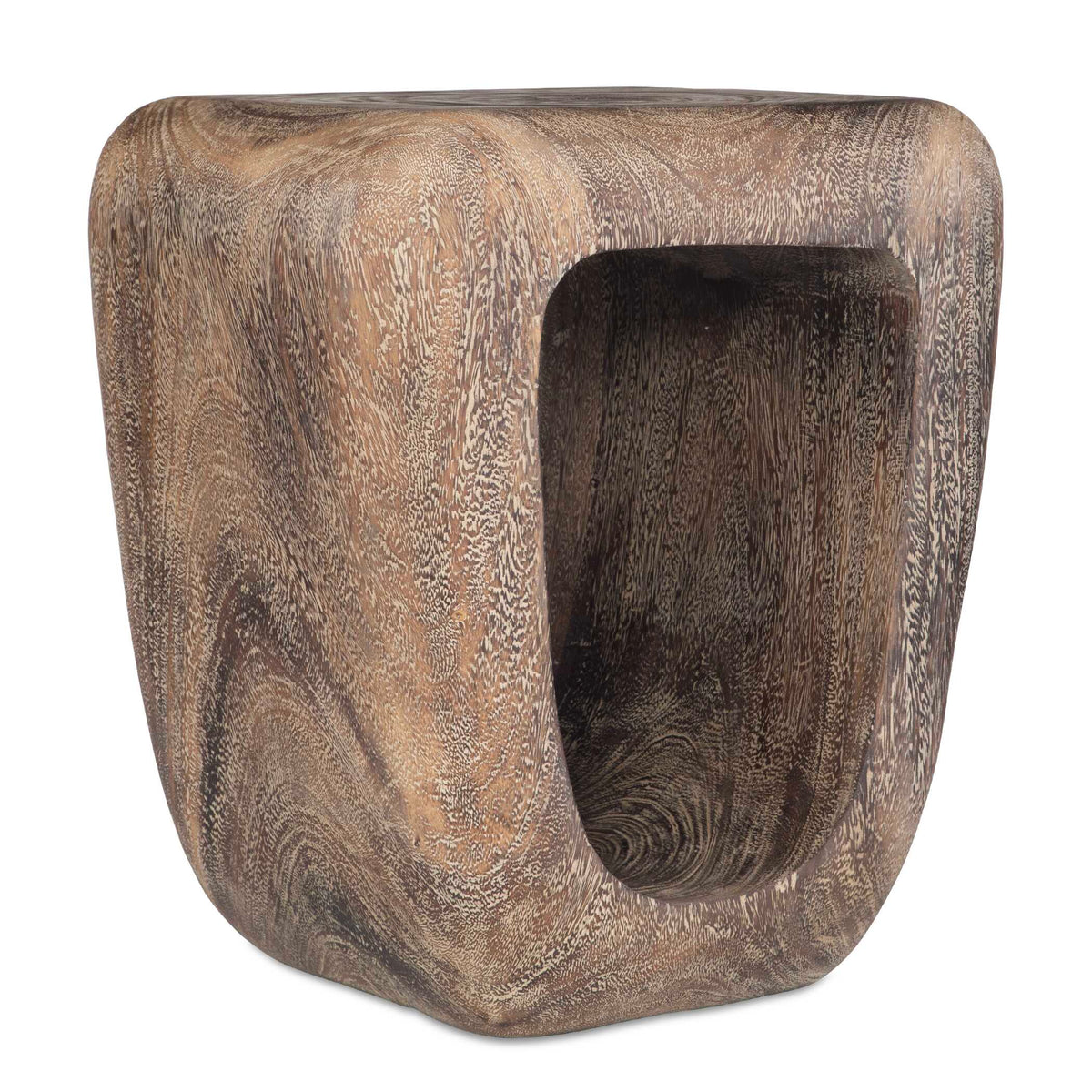 Loophole Bleached Wash Accent Stool