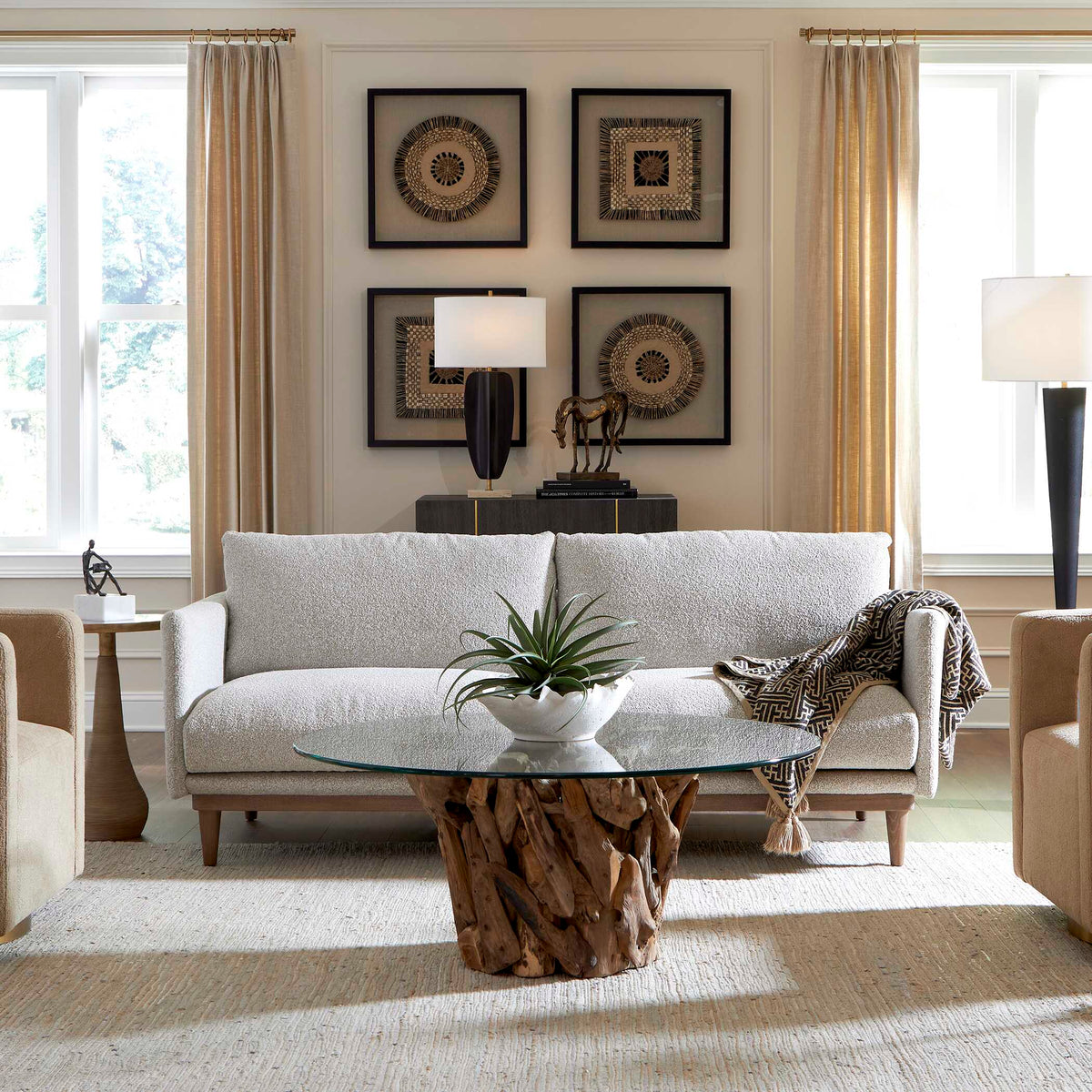 Freefall Gray Ceruse Sofa