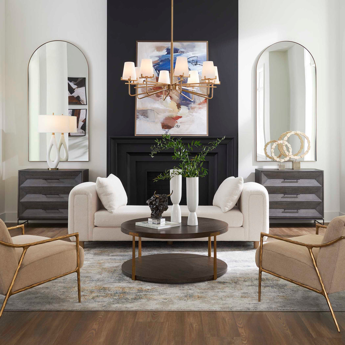 Repose Oversized Ivory Bench