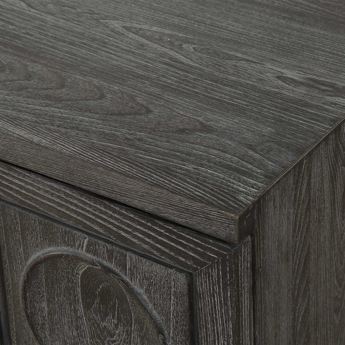 Shelby 2 Door Ebony Stained Cabinet
