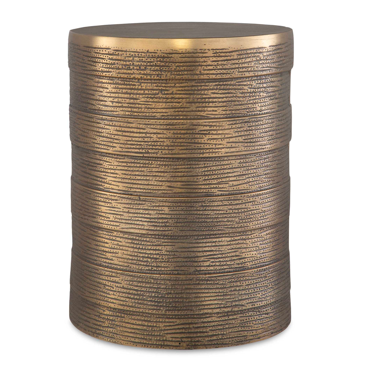 Odin Antique Brass Accent Table