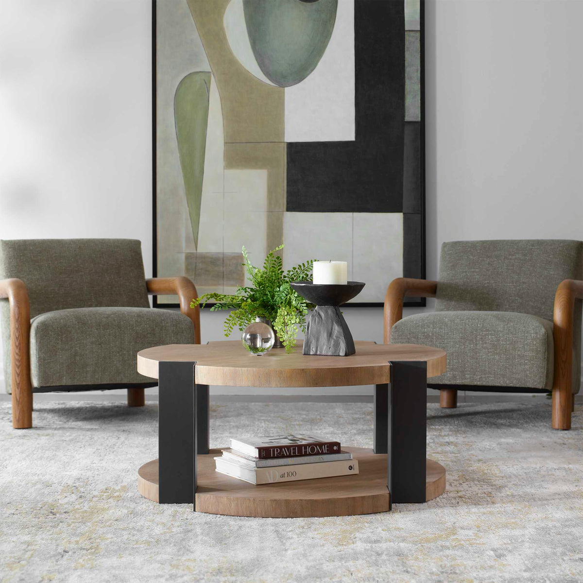 Loana Industrial Coffee Table