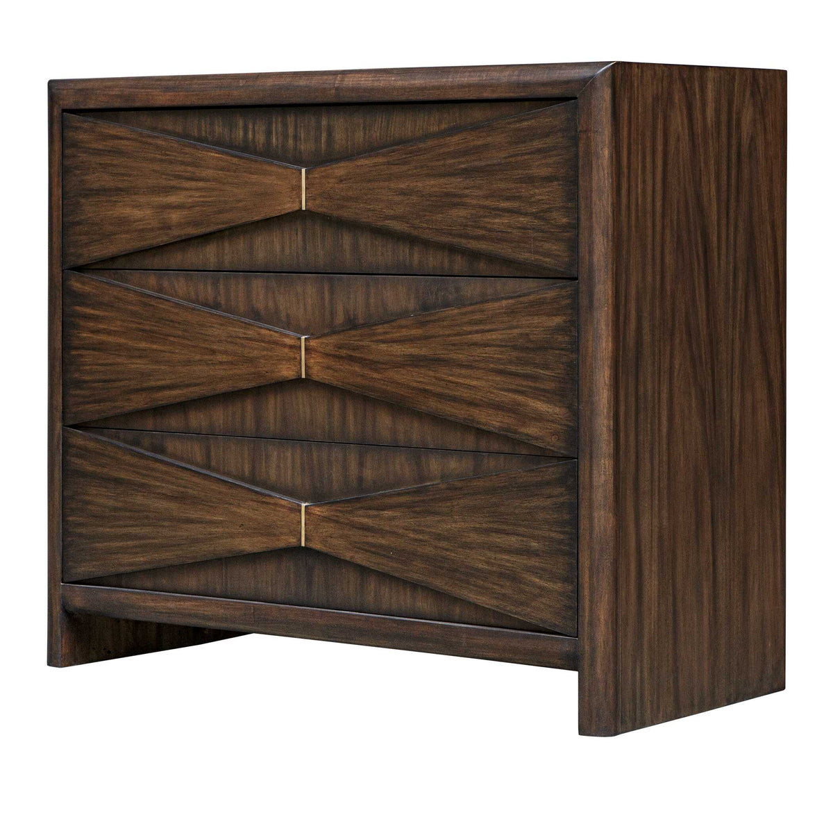 Bowtie 3 Drawer Mid-Century Chest