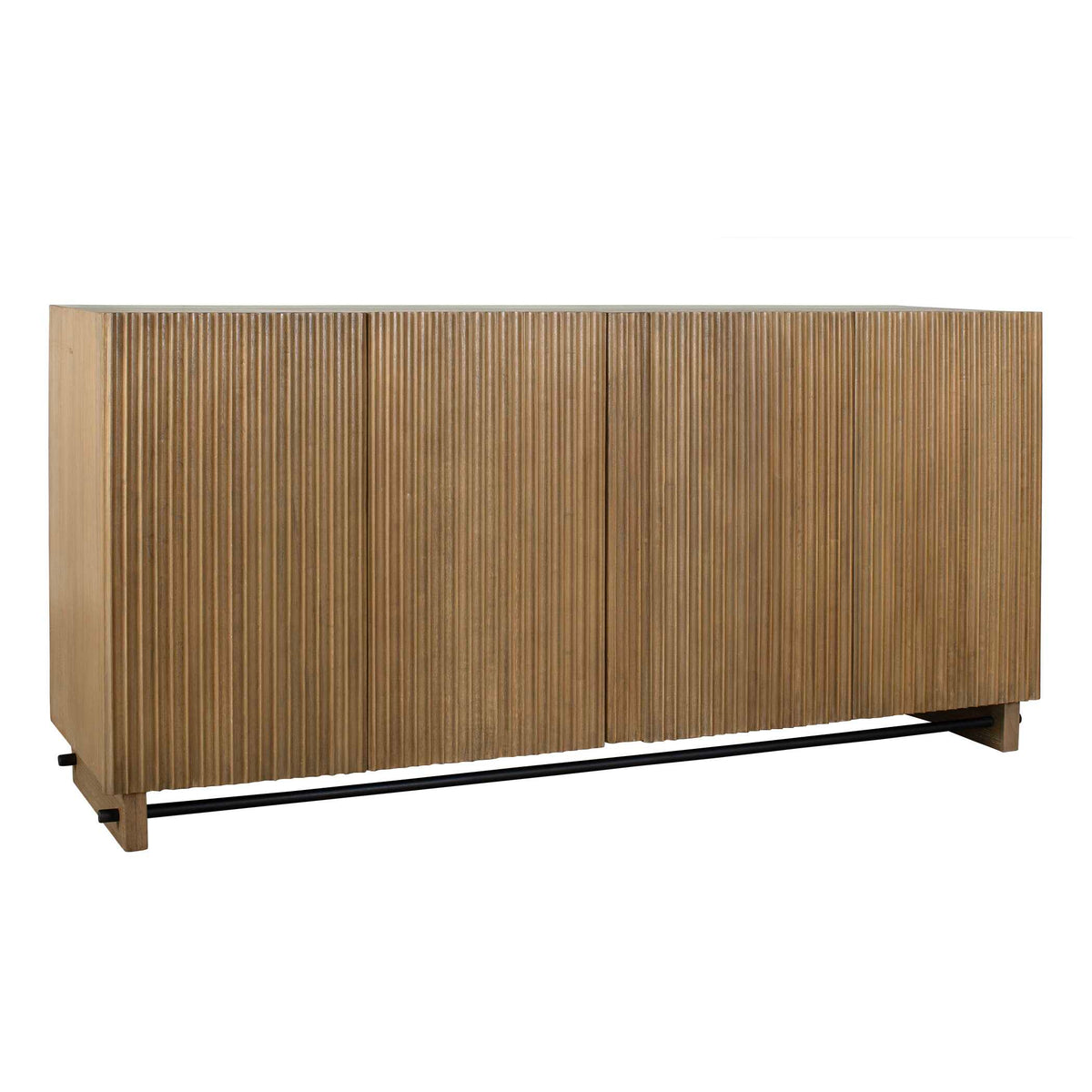 Kellem Natural Wood 4 Door Cabinet
