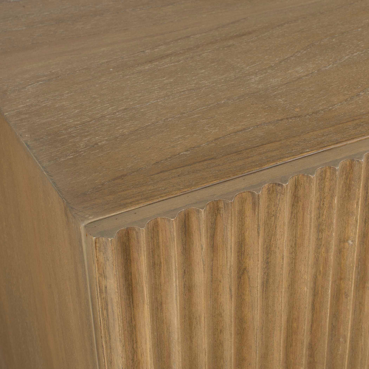 Kellem Natural Wood 4 Door Cabinet