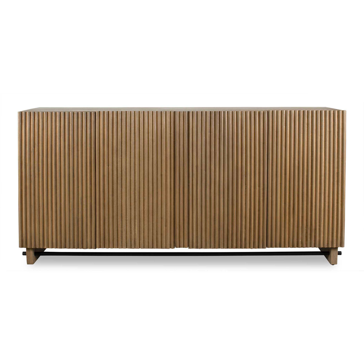 Kellem Natural Wood 4 Door Cabinet