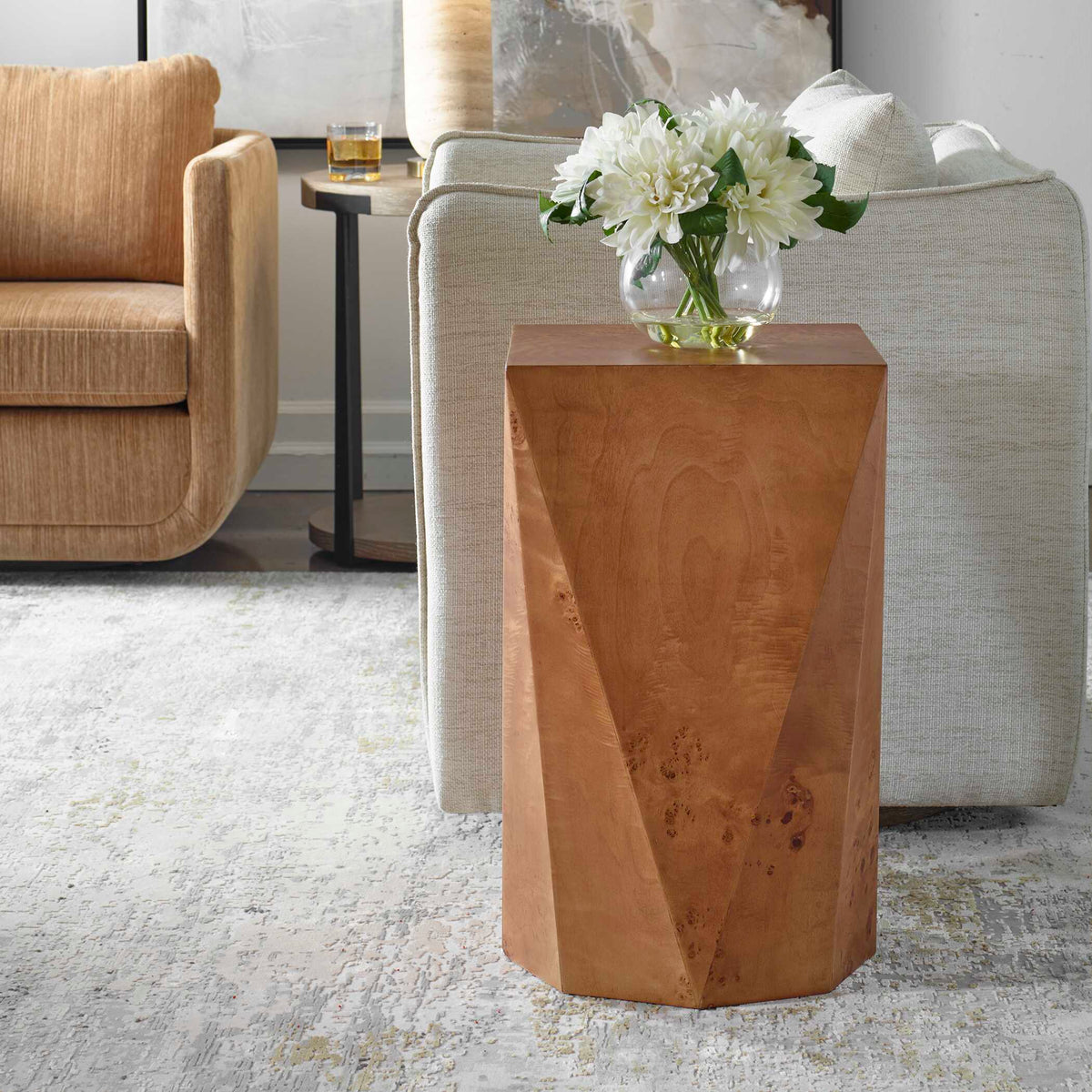 Hughes Geometric Accent Table