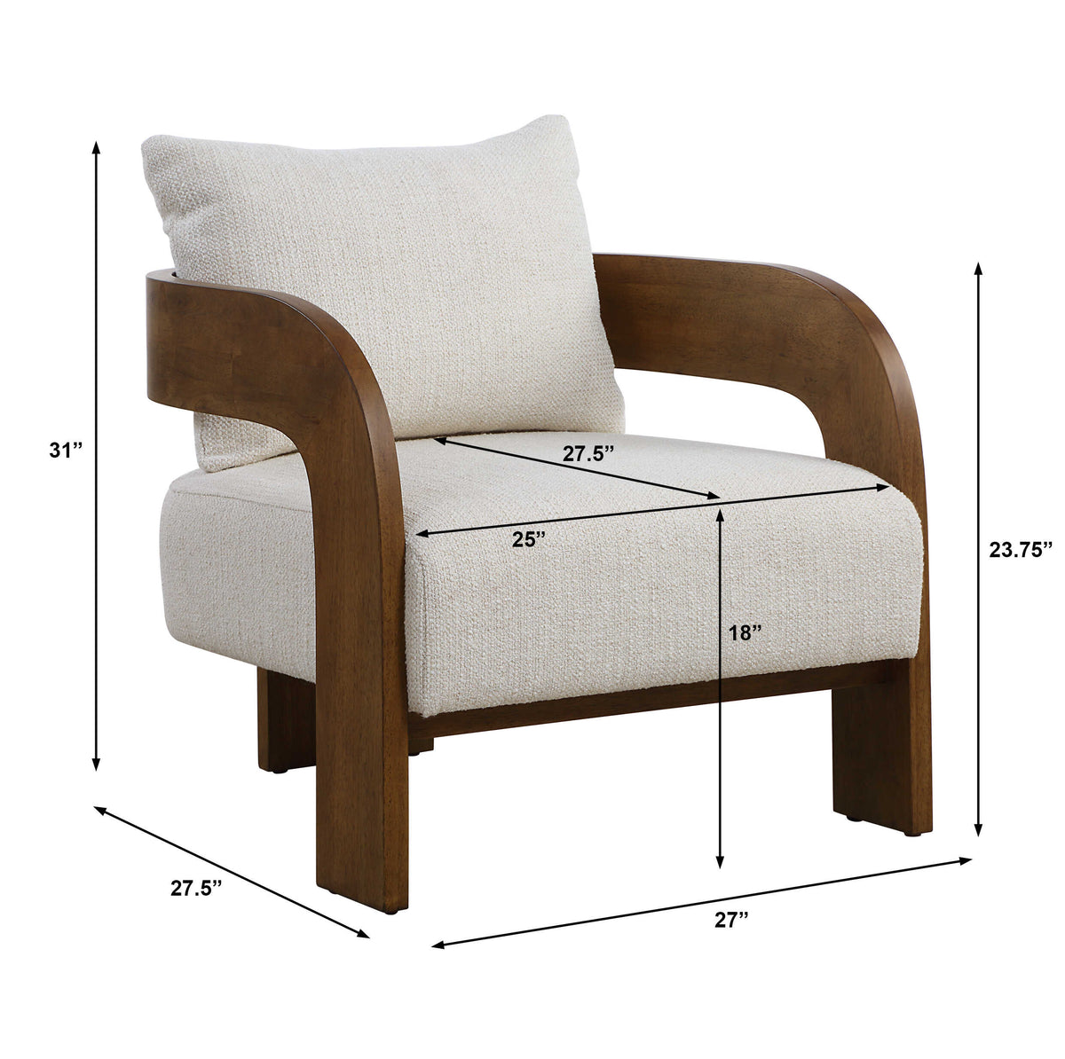 Rowan Ivory Accent Chair