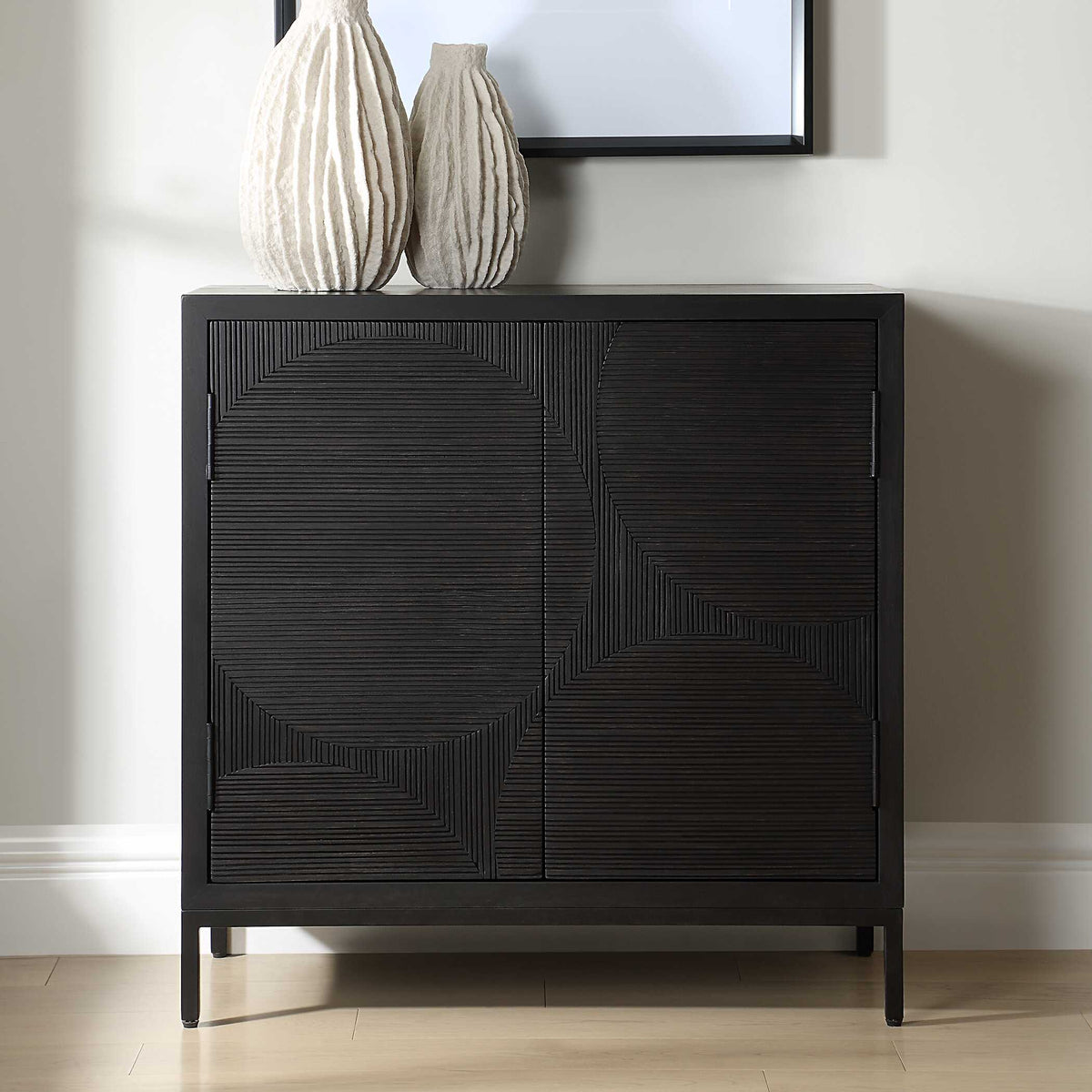 Beswick Black 2 Door Cabinet