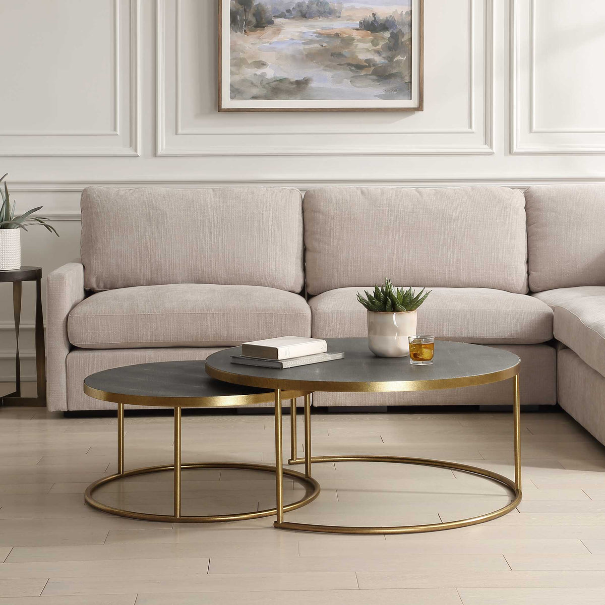 Aragon Nesting Coffee Tables Set/2