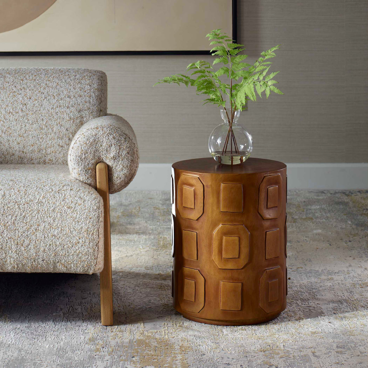Alson Geometric Accent Table