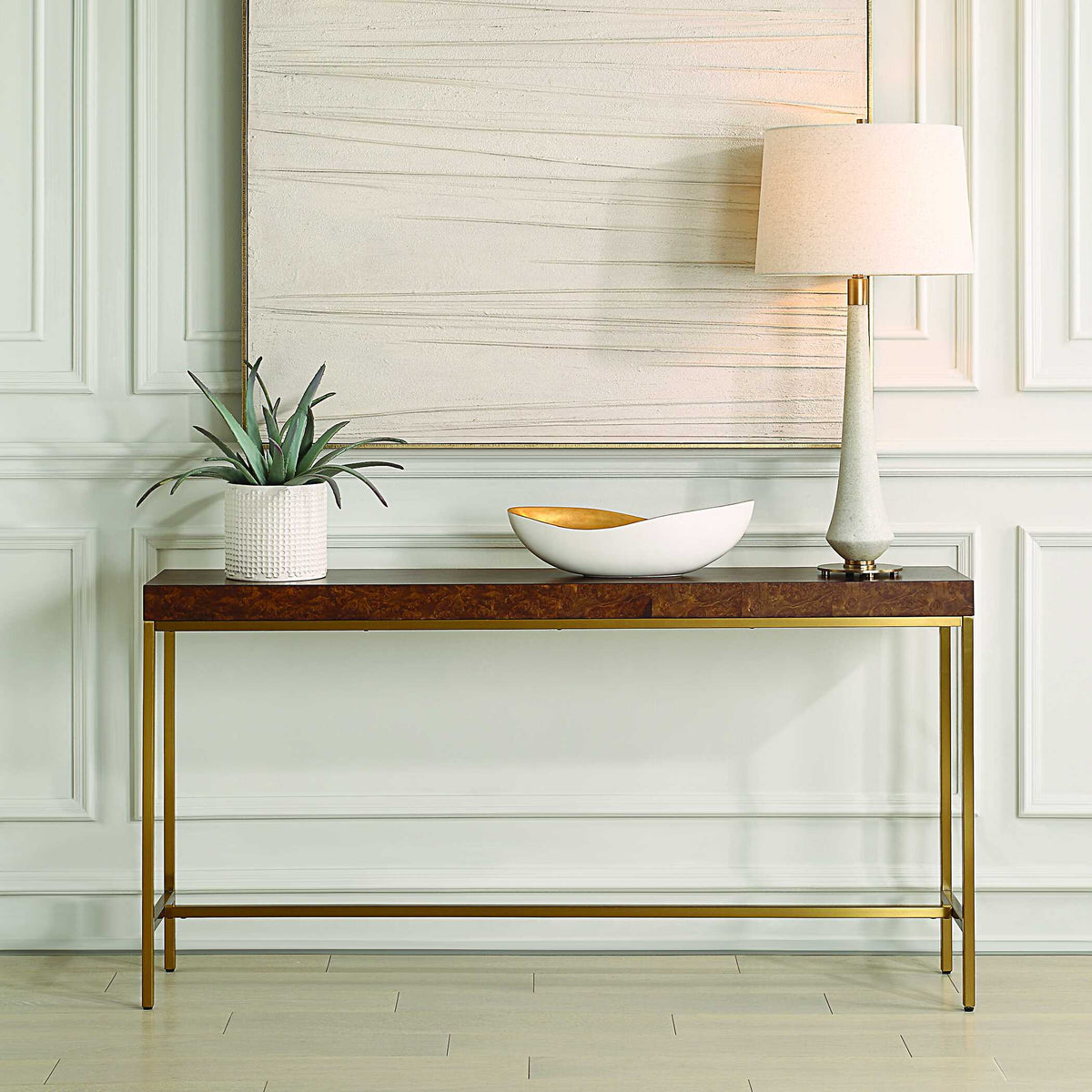 Moran Burl Console Table