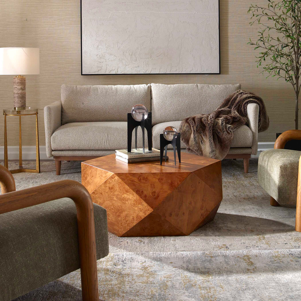 Hughes Geometric Coffee Table