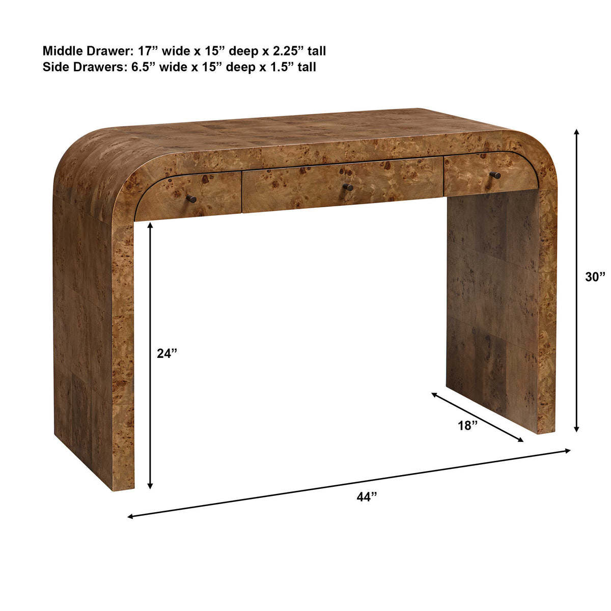 Rocco Mappa Burl Desk