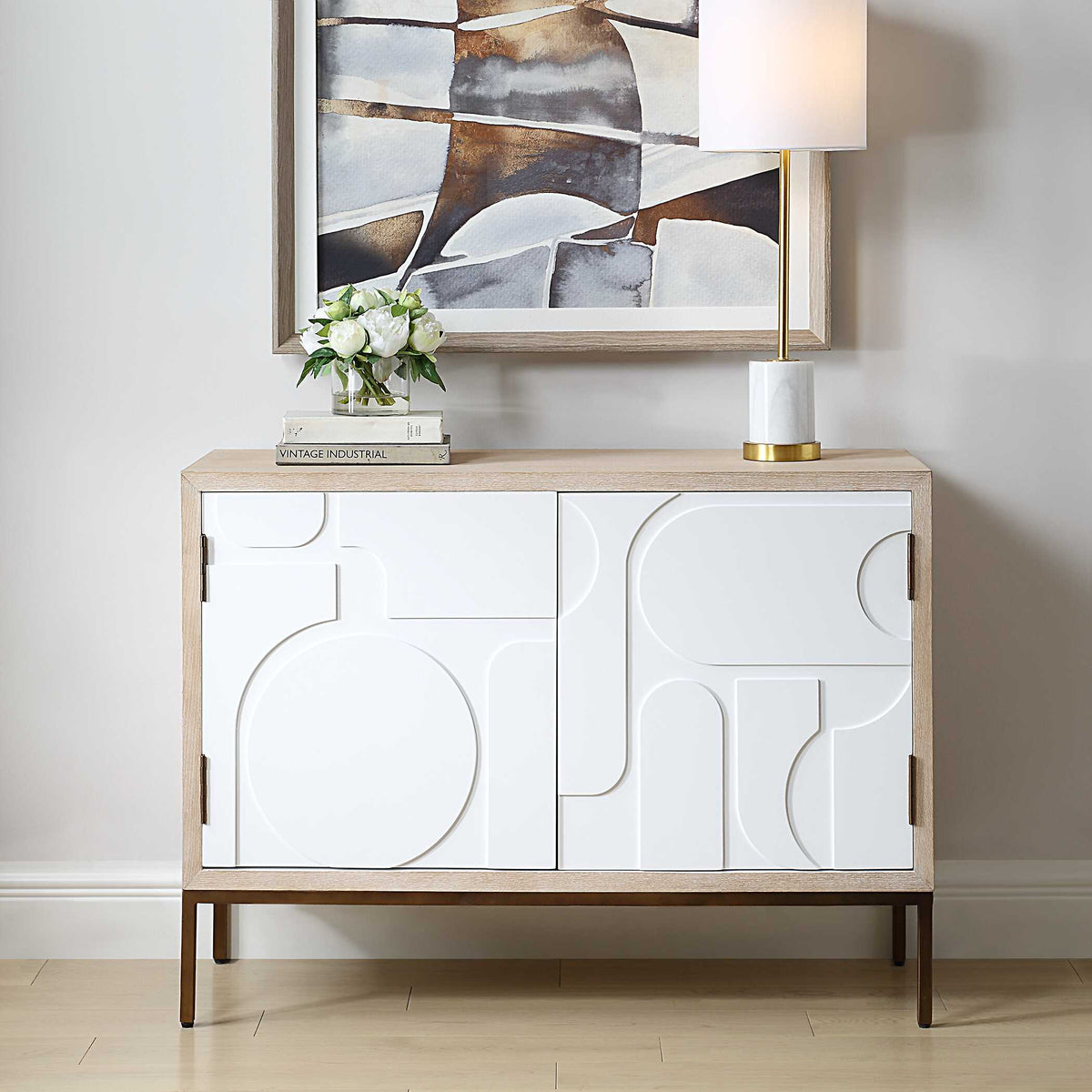 Weimar 2 Door White Cabinet