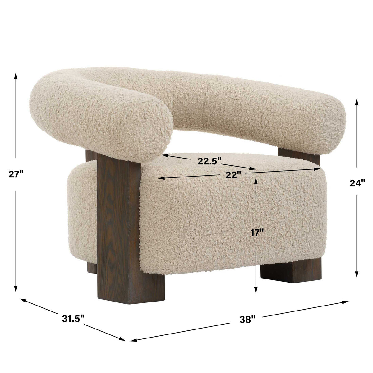 Lennox Shearling Accent Chair